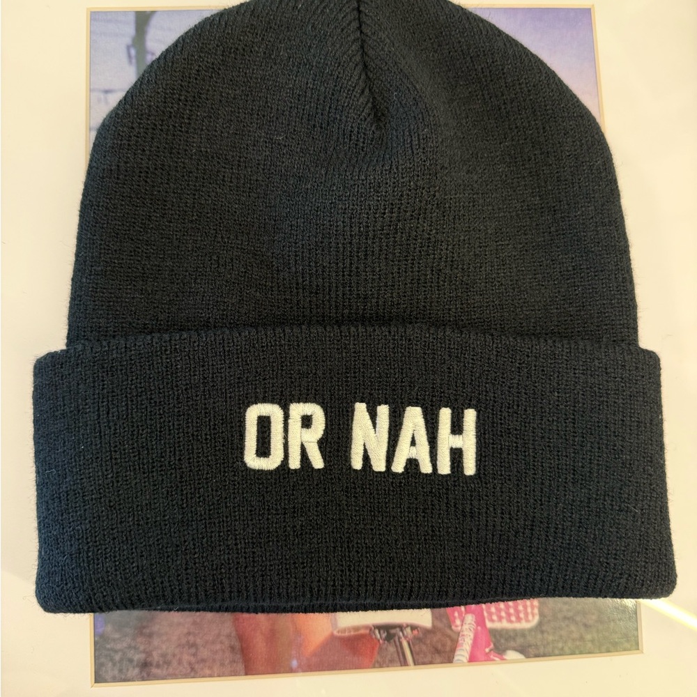 Married to the Mob Black Beanie Hat
